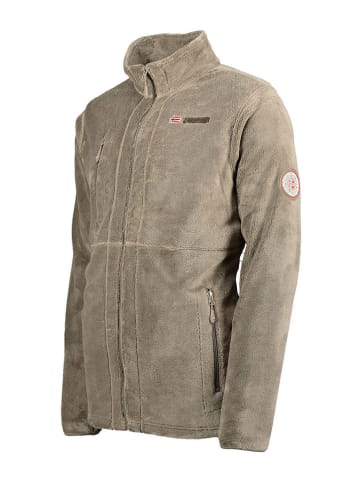 Geographical Norway Kurtka polarowa "Upload" w kolorze beżowo-szarym