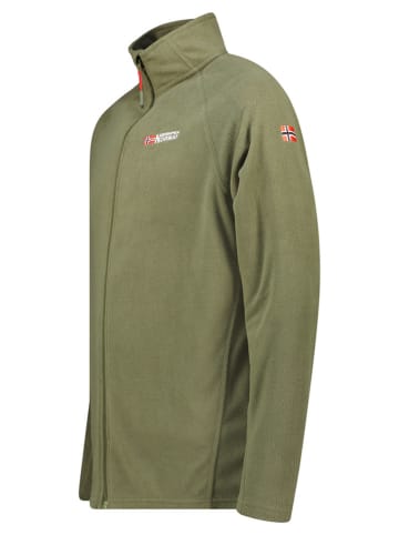 Geographical Norway Kurtka polarowa "Tug" w kolorze zielonym