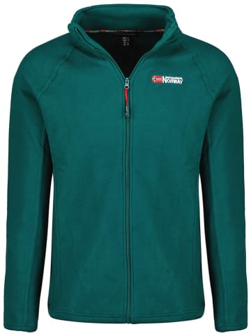 Geographical Norway Kurtka polarowa "Tug" w kolorze ciemnozielonym