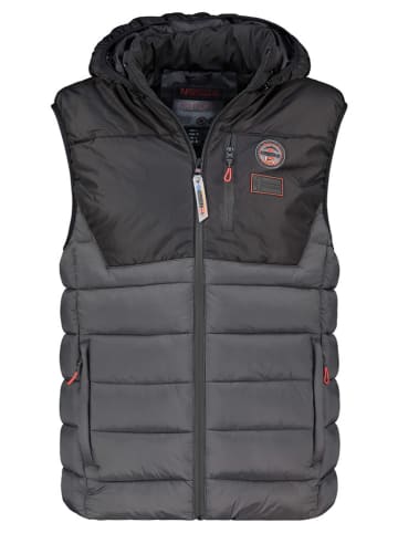 Geographical Norway Weste "Vatilo" in Dunkelgrau/ Schwarz