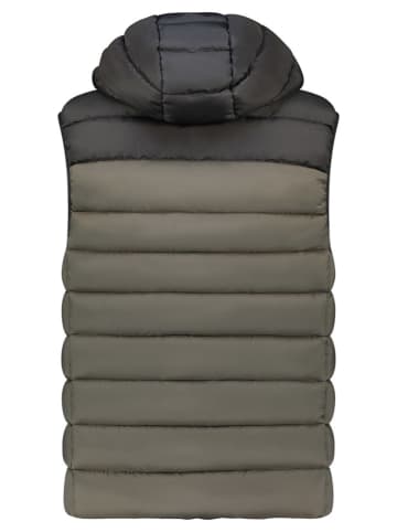 Geographical Norway Weste "Vatilo" in Khaki/ Schwarz