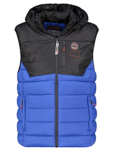 Geographical Norway Kamizelka "Vatilo" w kolorze niebiesko-czarnym