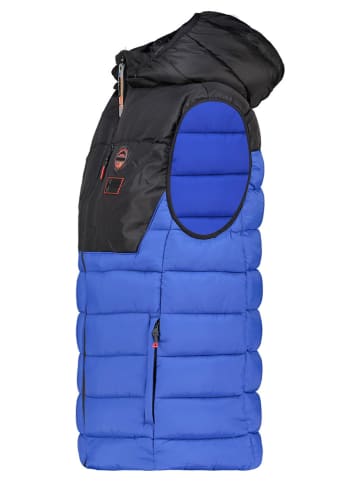 Geographical Norway Kamizelka "Vatilo" w kolorze niebiesko-czarnym