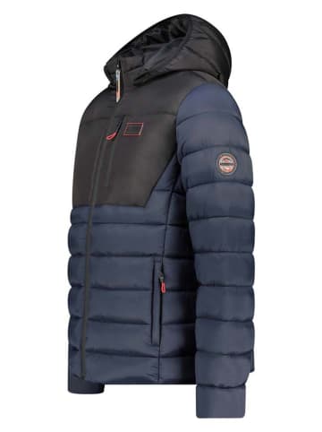 Geographical Norway Doorgestikte jas "Batilo" donkerblauw