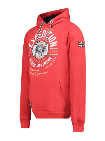 Geographical Norway Hoodie "Galdemar" in Rot