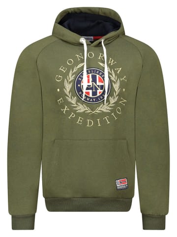 Geographical Norway Hoodie "Giger" in Khaki