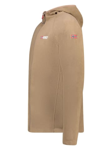 Geographical Norway Kurtka polarowa "Tugood" w kolorze szarobrązowym