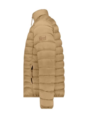 Geographical Norway Kurtka pikowana "Amigotal" w kolorze szarobrązowym