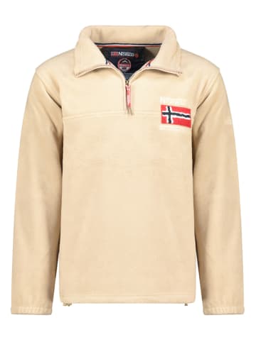 Geographical Norway Fleece trui "Tequateur" beige