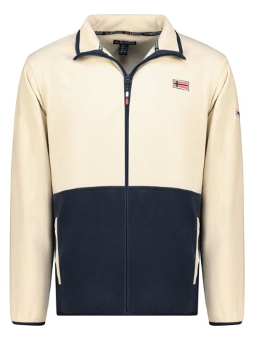 Geographical Norway Kurtka polarowa w kolorze kremowo-granatowym