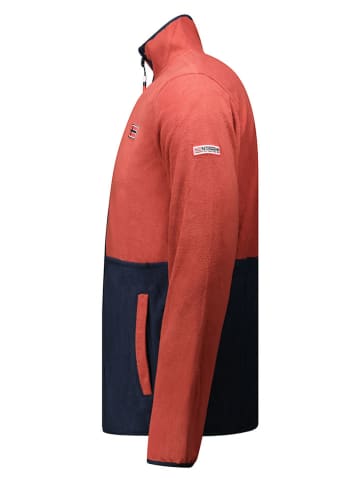 Geographical Norway Fleece vest "Touki" rood/donkerblauw