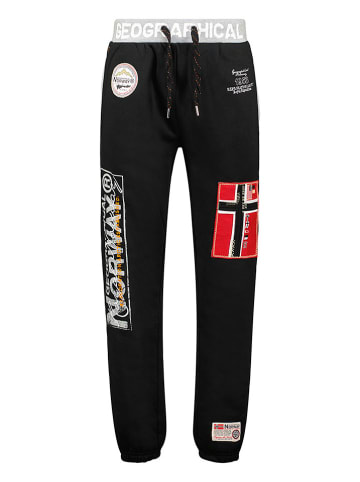 Geographical Norway Spodnie dresowe "Myer" w kolorze czarnym