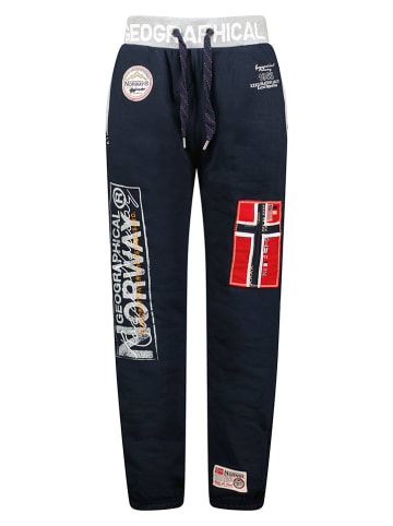 Geographical Norway Spodnie dresowe "Myer" w kolorze granatowym