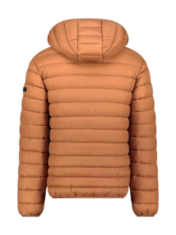 Geographical Norway Doorgestikte jas "Amichoko" lichtbruin