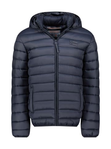 Geographical Norway Doorgestikte jas "Amichoko" donkerblauw