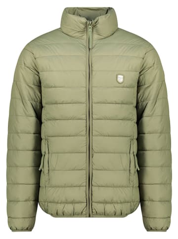 Geographical Norway Kurtka pikowana "Amigotal" w kolorze zielonym