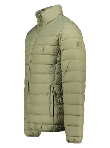 Geographical Norway Kurtka pikowana "Amigotal" w kolorze zielonym