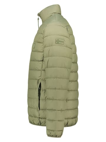 Geographical Norway Kurtka pikowana "Amigotal" w kolorze zielonym
