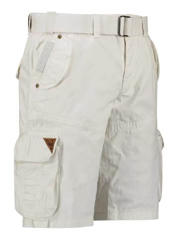 Geographical Norway Bermudy "Pouvoir" w kolorze białym