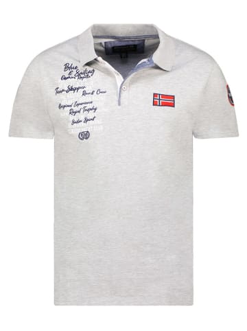 Geographical Norway Koszulka polo "Kancre" w kolorze szarym