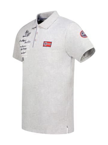 Geographical Norway Koszulka polo "Kancre" w kolorze szarym