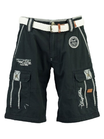 Geographical Norway Bermudy "Paillette" w kolorze granatowym