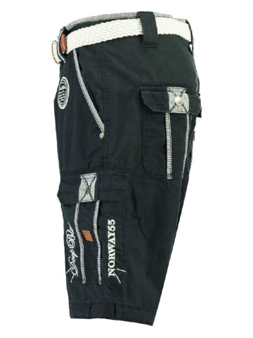 Geographical Norway Bermudy "Paillette" w kolorze granatowym