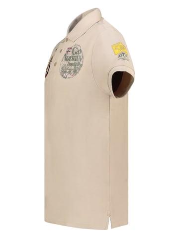 Geographical Norway Koszulka polo "Kelan" w kolorze beżowym
