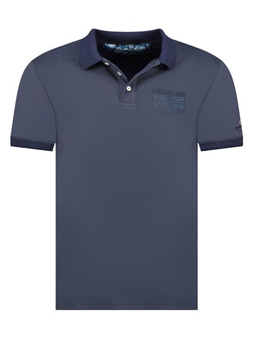 Geographical Norway Poloshirt "Slub" donkerblauw