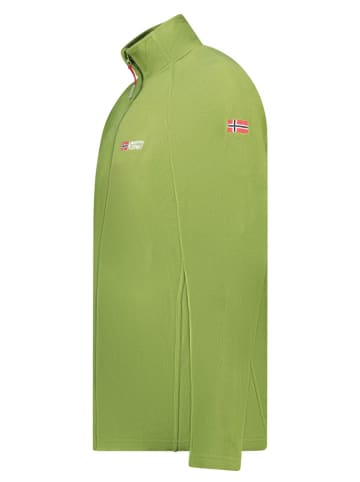 Geographical Norway Kurtka polarowa "Tug" w kolorze zielonym
