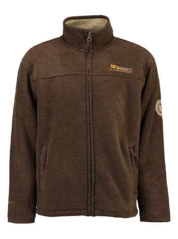 Geographical Norway Kurtka polarowa "Usine" w kolorze brązowym