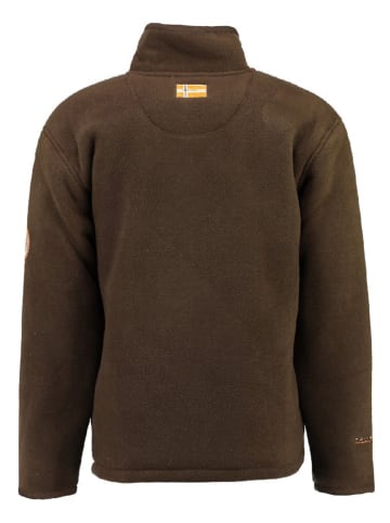 Geographical Norway Kurtka polarowa "Usine" w kolorze brązowym