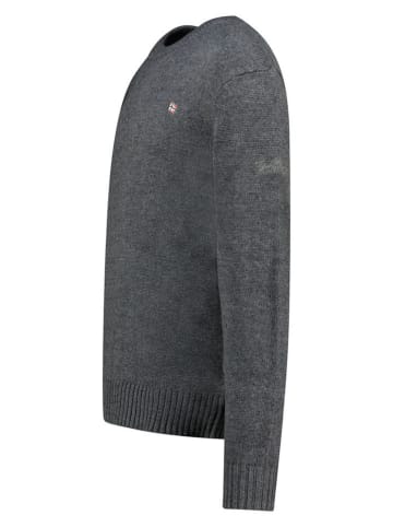 Geographical Norway Sweter "Flinder" w kolorze szarym