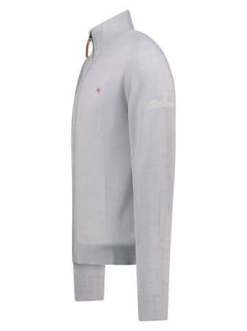 Geographical Norway Cardigan "Fregate" in Hellgrau