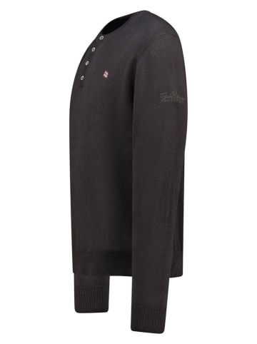 Geographical Norway Sweter "Fraser" w kolorze antracytowym
