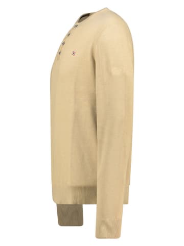 Geographical Norway Sweter "Fraser" w kolorze beżowym