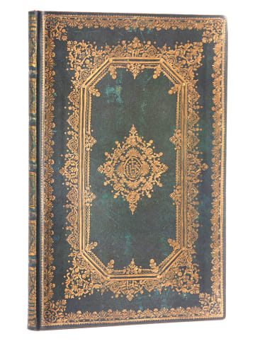 Paperblanks Notatnik "Astra" w kolorze złoto-granatowym - 12 x 17,5 cm