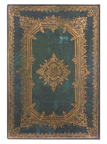 Paperblanks Notatnik "Astra" w kolorze złoto-granatowym - 12 x 17,5 cm