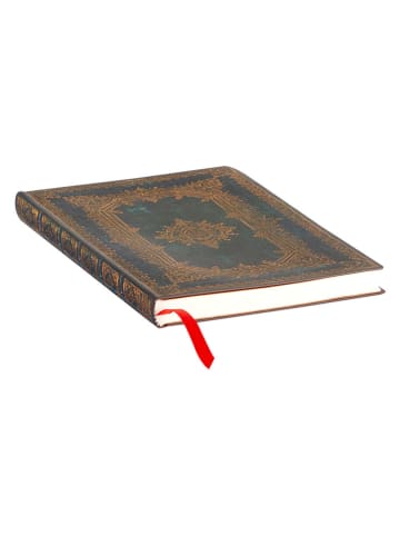 Paperblanks Notatnik "Astra" w kolorze złoto-granatowym - 12 x 17,5 cm