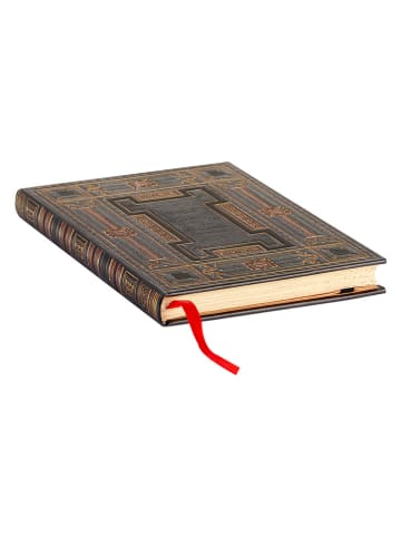 Paperblanks Notatnik "Onyx" w kolorze złoto-czarnym - 12 x 18 cm