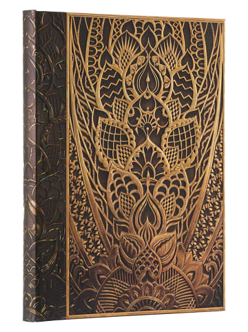 Paperblanks Blanko Notizbuch ''Das Chanin-Hochhaus'' in Schwarz/ Gold - (B)17,5 x (H)23 cm