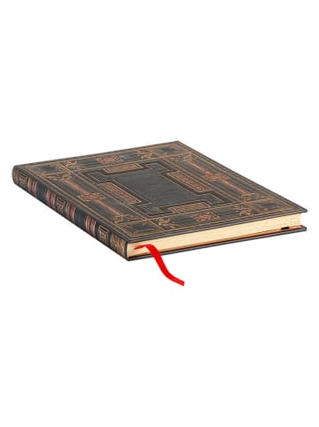 Paperblanks Notatnik "Onyx" w kolorze złoto-czarnym w linie - 17,5 x 23 cm