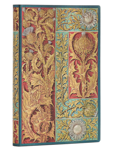 Paperblanks Notatnik "Wild Thistle" ze wzorem w linie - 9,5 x 14 cm