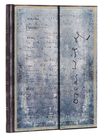 Paperblanks Liniertes Notizbuch ''Wilde...'' in Blau - (B)18 x (H)23 cm