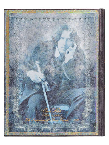 Paperblanks Liniertes Notizbuch ''Wilde...'' in Blau - (B)18 x (H)23 cm