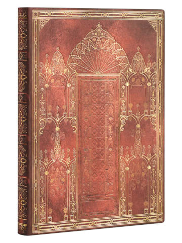 Paperblanks Gelinieerde notitieboek ''Isle of Ely'' rood - (B)13 x (H)18 cm