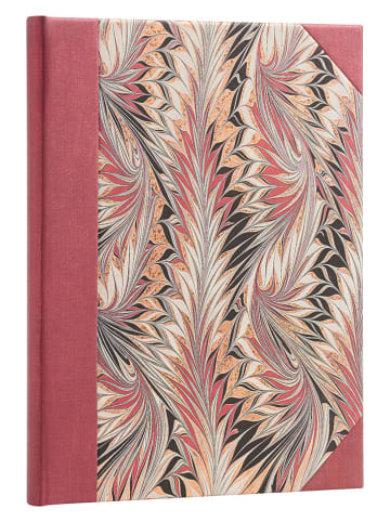 Paperblanks Notatnik "Rubedo" w kolorze czerwono-beżowym w linie - 18 x 23 cm