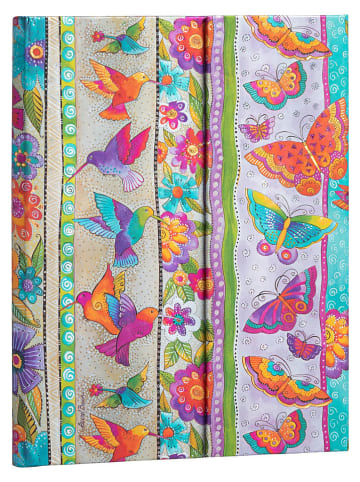 Paperblanks Notatnik "Hummingbirds and Butterflies" ze wzorem w linie - 18 x 23 cm