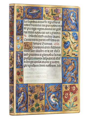 Paperblanks Blanko Notizbuch ''Spinola-Stundenbuch'' in Bunt - (B)13 x (H)18 cm