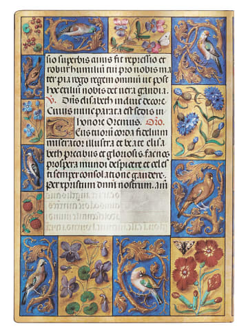 Paperblanks Blanko Notizbuch ''Spinola-Stundenbuch'' in Bunt - (B)13 x (H)18 cm